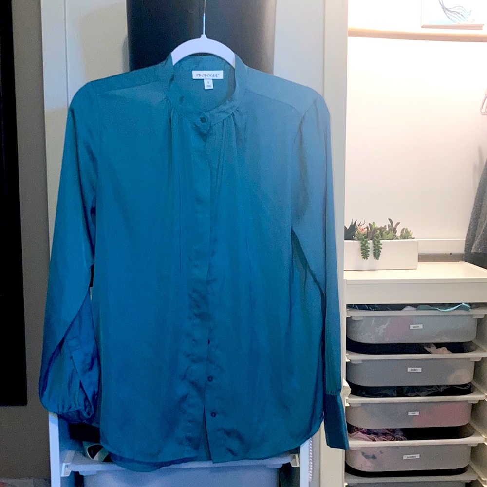 Silky button down